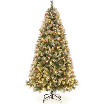 195cm Árbol De Navidad Artificial Costway 106 X 106 X 195 Cm