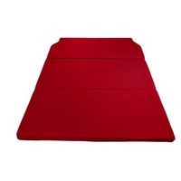 cama para fiat talento ii - 5cm grosor con hr 20kgm3 suave 3cm de viscoelastica - rojo