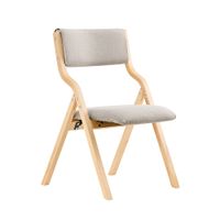 silla plegable juvenil madera de abedul gris
