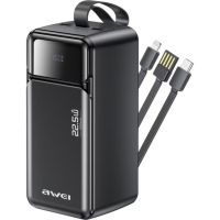 power bank awei pa-107 50000 mah 225w usb-c lightning usb-a