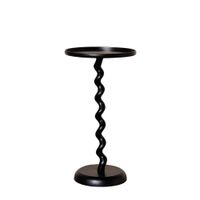 mesa auxiliar de aluminio negro