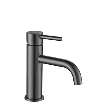 Grifo De Lavabo Rea Lungo Titanium Low