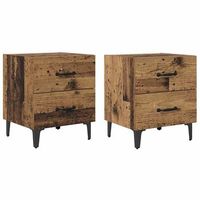 mueble cama 2 uds madera vieja 40 x 35 x 475 cm vidaxl