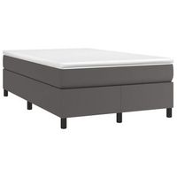cama tapizada 193x123x335 cm vinilo - gris