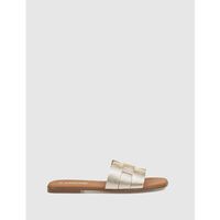 kamome sandalias sandalia maro platino para mujer