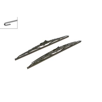 Super Plus Universal Wiper Blade Set Sp18/18S With Spoiler On Rh Side