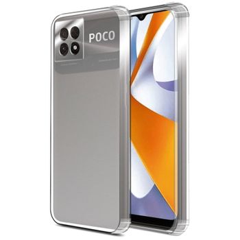 PcCom Essential Funda Antishock Transparente para POCO C40
