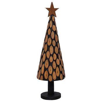 Árbol De Navidad | Decoraciones De Navidad Marrón 149 Cm Madera De Teca Maciza