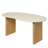 mesa de comedor de microcemento y madera maciza 185cm
