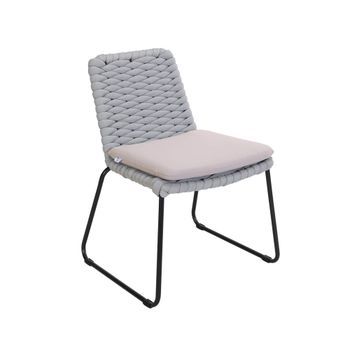 Balero Silla De Jardín De Mimbre Gris Claro - Lote De 1