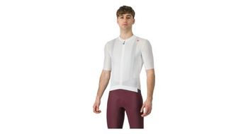 Maillot de manga corta castelli espresso hombre blanco gris