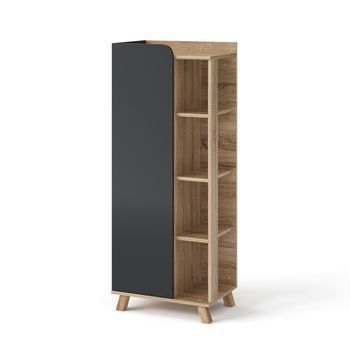 Mueble Midi Karen 50 X 128 Cm Con Puerta Y Compartimentos Abiertos Vicco