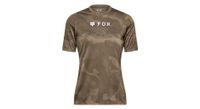 maillot fox ranger tru dri mujer manga corta verde