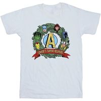marvel camiseta santas super helpers para nino