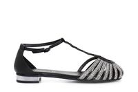 sandalias t de piel con microstrass black 37