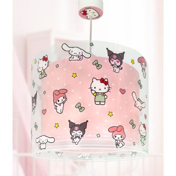 Lámpara De Techo Infantil Hello Kitty & Friends, Kuromi, My Melody Y Cinnamoroll