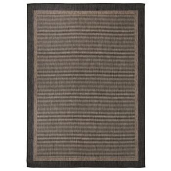 Alfombra De Exterior De Tejido Plano Marrón Oscuro 200x280 Cm Vidaxl