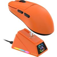 raton ajazz inalambrico 42000 dpi 8khz base magnetica pantalla ultraligero 56g