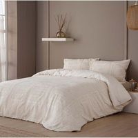 funda nordica laga  100 algodon jacquard beige 200 hilos cama 90
