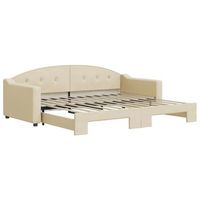 cama individual  cama para adultos  sofa cama nido tela crema 90x200 cm