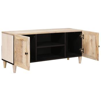 Unidades De Tv | Mueble De Salón | Gabinete De Tv Con Puerta 105 X 33 X 46 Cm Madera Contrachapada