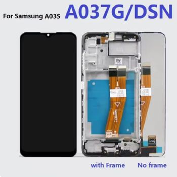 Pantalla LCD Táctil con Marco para Samsung Galaxy M03S A03S SM-A037G/DSN, Repuesto de Digitalizador