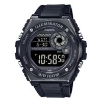 reloj deportivo hombre casio mwd-100hb-1bv 100m wr 10 anos bateria luz led 5 alarmas