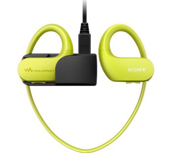 SONY Walkman NW-WS413G 4 GB Waterproof All in One MP3 Player - Yellow, Yellow