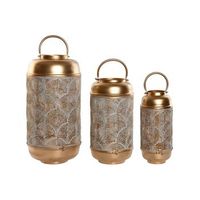 portavela set 3 metal 25x25x49 39cm33cm dorado
