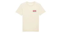 camiseta unisex cois  eat pasta ride fasta  beige
