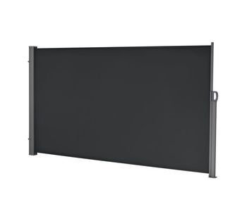 Toldo lateral exterior mulhacén extensible 180 x 300 cm negro [pro.tec]