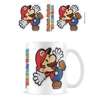 taza 320 ml mario the origami king super mario paper