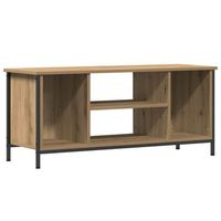 gabinete de tv roble artesanal 102 x 35 x 45 cm vidaxl