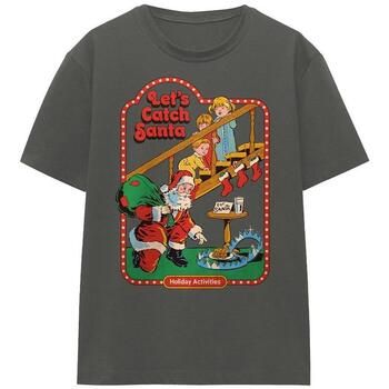 Steven Rhodes Camiseta Let's Catch Santa para mujer