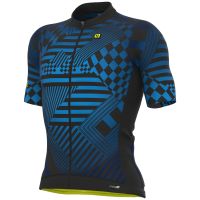 ale pr-s checker short sleeve jersey - m - blue