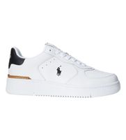 polo ralph lauren para hombre 809891791003 zapatillas de piel court blanco 47 plano cordones casual