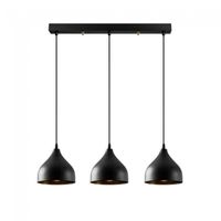 regleta colgante asney 18 negro 3 luces