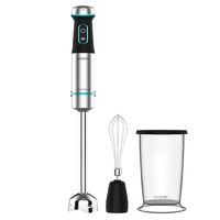 cecotec batidora de mano power titanblack 1200 xl cream 1200 w tecnologia crossblades con cuchillas 4 hojas pie xl