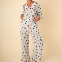 its 9pm frenchie star-print pyjama set - 14