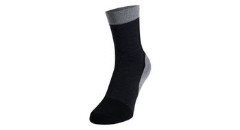 Calcetines de  p media cana  p odlo performance  p wool  p negro gris