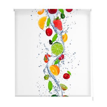 Estoralis - Estor Enrollable Translucido | Estampado Cocina | 110 X 255 Cm (ancho/alto) Tamaño Tela 107 X 250 Cm | C-1229 Unico
