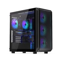 torre gaming endorfy arx 700 argb cristal 4 ventiladores 140mm usb-c gpu 410mm