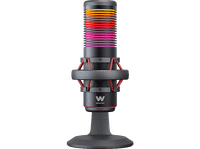 microfono - woxter mic studio 70 rgb usb-a a usb-c -383db iluminacion led negro