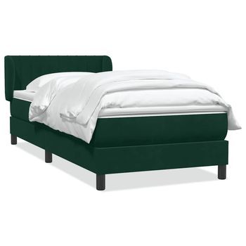 Cama Tapizada 223x83x88 Cm Tejido - Verde