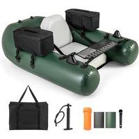kayak hinchable barco de pesca inflable con 1 bomba costway 157 x 114 x 35 cmcamuflaje