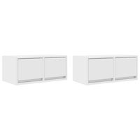 muebles de tv 2 uds blanco 60x31x255 cm madera de ingenieria vidaxl