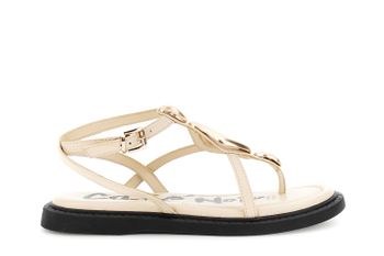 sandalia tipo dedo en piel napa con accesorio off white 36