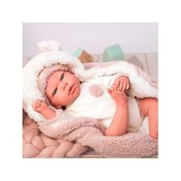 arias anna muneca bebe reborn 40cm incluye chupete y manta