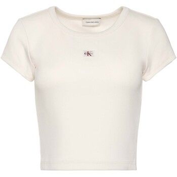 Calvin Klein Jeans Camiseta Woven Label 2X2 Baby para mujer