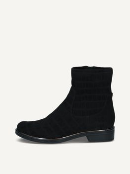 CAPRICE Bootie, black, made of Textiles with Block heel, Size 37